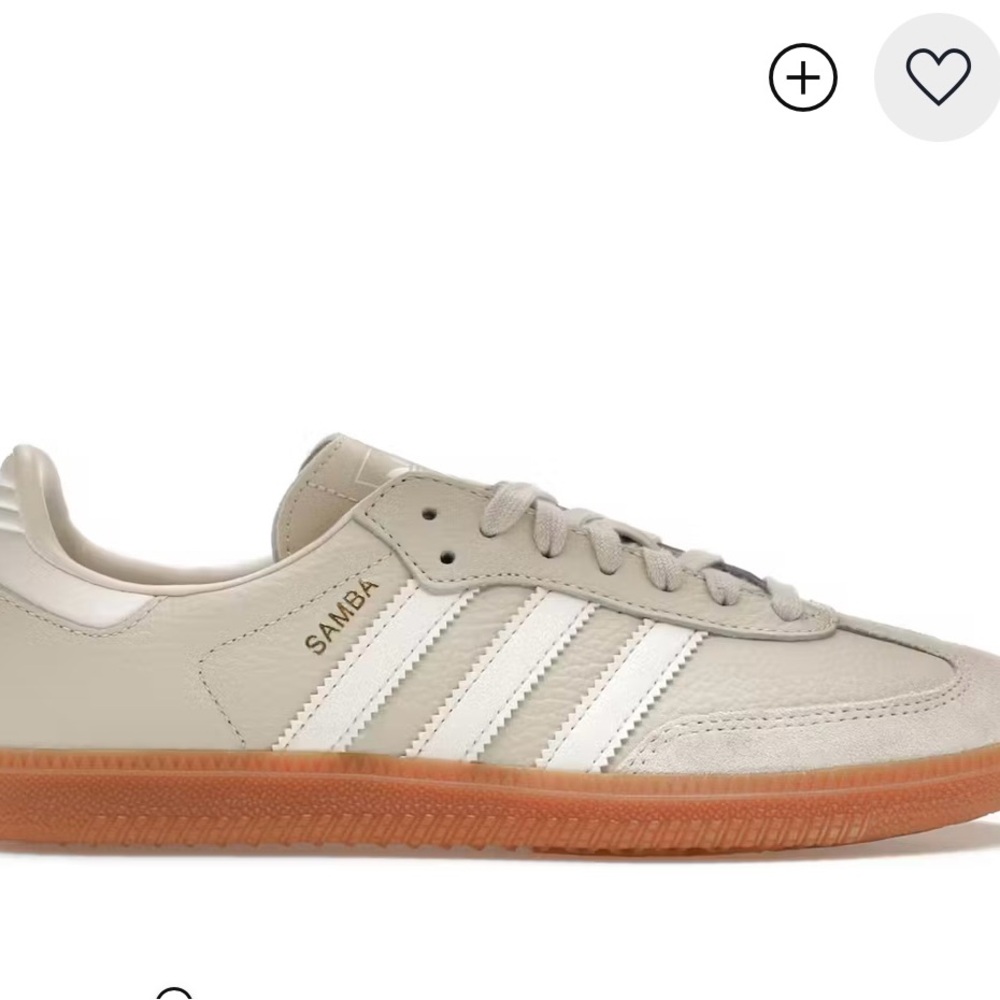 Adidas Samba in Cream and White